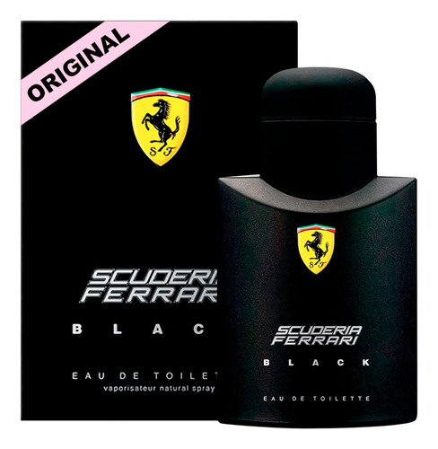 Perfume Ferrari Scuderia Black Edt 125ml Masculino Original Lacrado