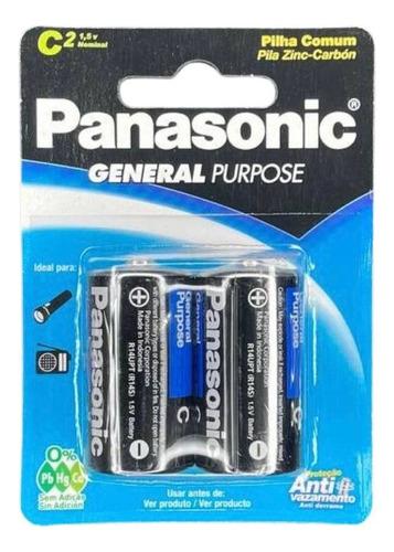 Pilha Panasonic C 2 1,5v