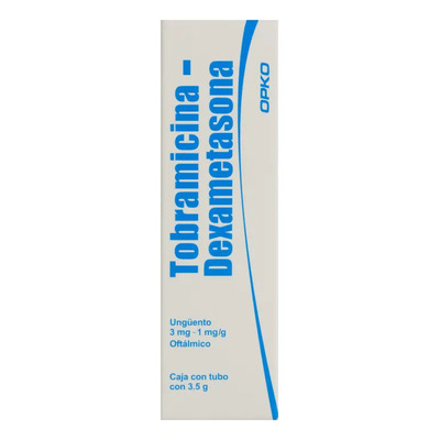 Tobramicina\u002F Dexametasona 3\u002F1 Mg Ungüento Oftálmico Tubo C\u002F3.5 Gr - Pharmacos exakta, s.a. de c.v. | Envío gratis