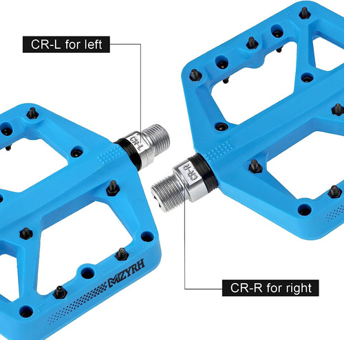 Mzyrh Pedales Mtb, Pedales De Bicicleta De Montaza, 3 Rodami