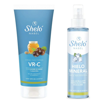 Pack Sheló Para Varices Crema Vr-c + Hielo Mineral | Envío gratis