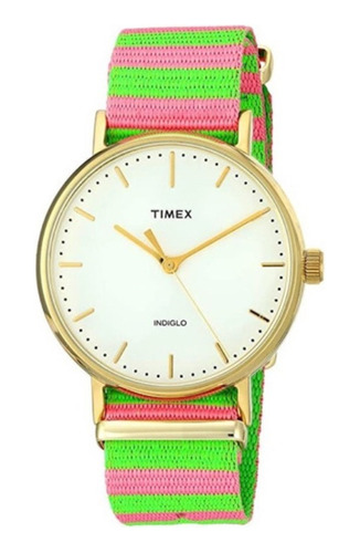Timex ® Weekender Reloj De Mano Mujer Nailon Tw2p91800 Ev