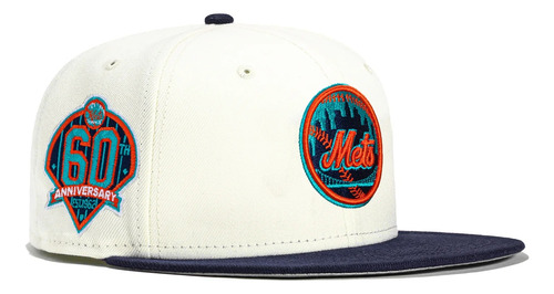 Gorra New Era New York Mets 59fifty Plana 60th Patch Logo