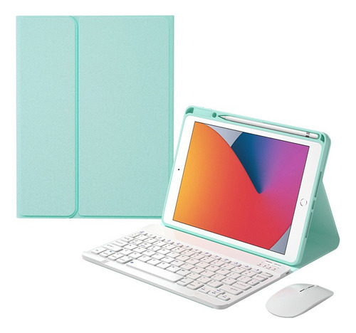 Capa Com Teclado E Mouse Para iPad 10.2'' 9ª 8ª 7ª Geração