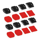 Kit Soportes Adhesivos Planos Y Curvos Gopro / 8 Uds