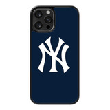 Funda Para Celular Ny New York Yankees Mlb Fondo Azul Beisbo