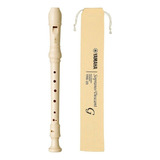 Yamaha Yrs23 - Flauta Recuta De Três Peças Para Uso Escolar. Origem Indonésia. Sistema Alemão De Cores De Marfim