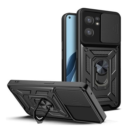 Funda De Uso Rudo Camshield Con Mica Para Oppo Realme