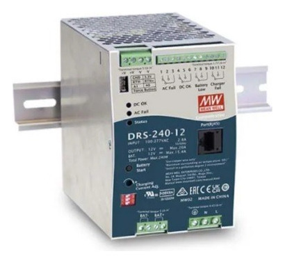 Drs-240-24 Fuente P/din 240w 24v 0-10a All-in-one Mean Well