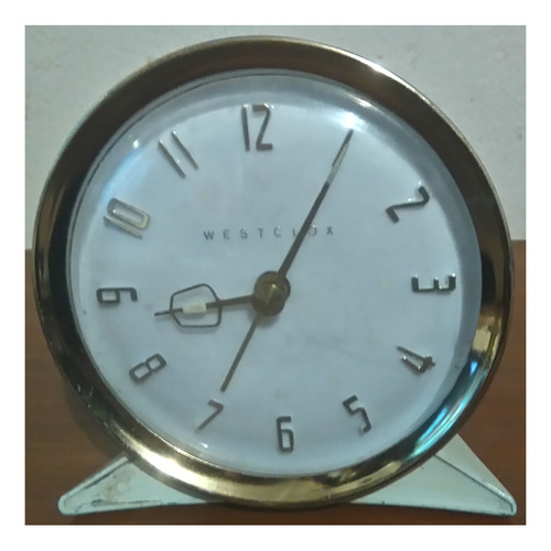 Reloj Despertador Westclox Años 80s Antiguo Metal