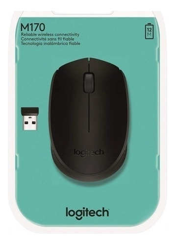 Mouse Inalámbrico Logitech M170 Negro N U E V O !!