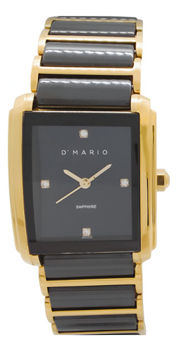 Reloj Dmario Cs5150l Mujer Cristal Zafiro 100% Original 