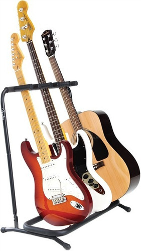 Stand Atril Soporte Fender Para Tres Guitarras, 0991808003 Color Negro