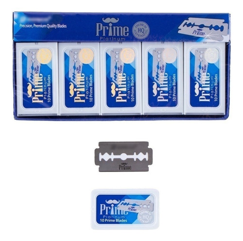 100 Navajas Doble Filo Dorco Prime Platinum Para Afeitar  