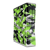 Skin Wraptorcamo Digital Camo Neon Green Para Xbox 360 Slim