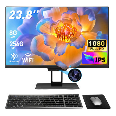 All-in-one 23.8 Computadora 8g+256g,w10,intel Core I7 Gris | Envío gratis
