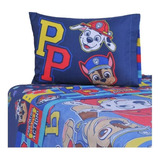 Sábana 1.5 Plazas Paw Patrol Action Infantil 