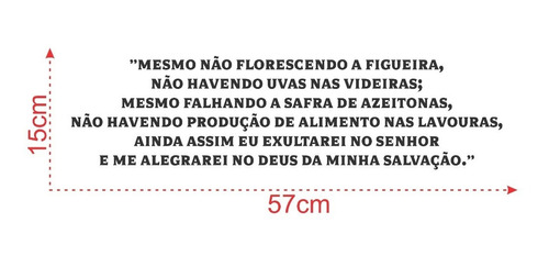 Adesivo Frases Bíblicas Salmo Parede Porta Carro Sala Regiao