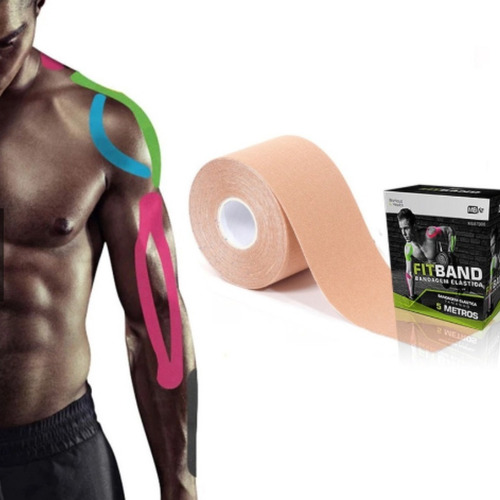 Fita Bandagem Adesiva Elastica Tape Kinesio Taping Funcional