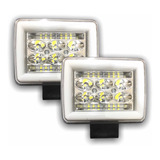 Par Faro Dually 18 Led Anillo De Gel Cob Auxiliar Pvc