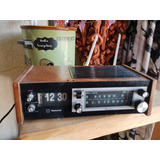 Radio Reloj Despertador Flip Clock National Kronos Vintage 