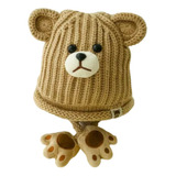 Gorro Para Bebé Niño Diseño De Oso Y Sapo