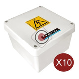 Pack X10 Caja Estanca Pase Ip65 Balun Cctv Empalm 115x115x50
