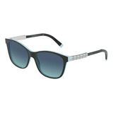 Tiffany & Co. Gafas De Sol Para Mujer, Color Negro Sobre Mar