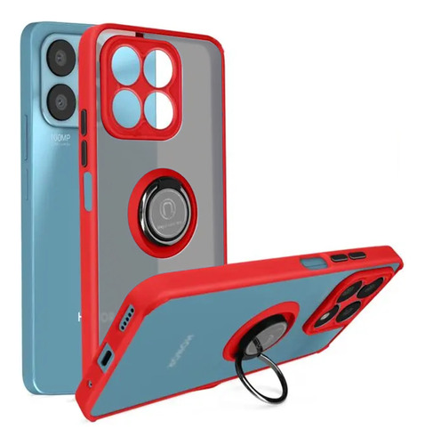 Funda Estuche Mate Con Anillo Compatible Con Honor X8b