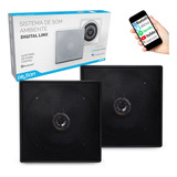 Kit Caixa Bluetooth Quadrada Ativa + 1 Passiva 55w Rms Preta