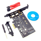 Adaptador Dual Usb 3.0 Y -c M.2 Pcie M2 Ssd B Key A Pci-e 3.