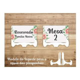 5 Placa Mesa Reservados Person Mdf Colorido Casamento Mod2