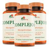 3x Complejo Vitamina Complex B5 B3 B6 B1 B2 B12 180 Cap