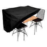 Cobertor Impermeable Mesa Rectangular Exterior Con 4 Sillas 