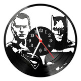 Relógio De Vinil Disco Lp Parede | Batman Super Homem Man