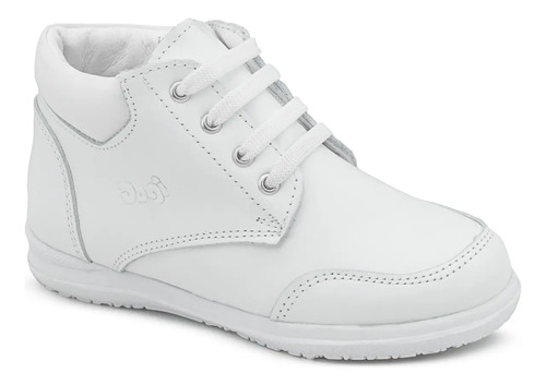 Zapato Bautizo Dogi® Piel Blanco Ceremonia Plantilla Arco