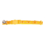 Collar Gato Diseño Anti Ahorque/ Pawise/boxcatchile Color Amarillo Corazones
