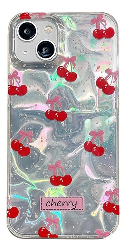 Para iPhone 14promax/13/12/11/15 Funda De Mujer Cherry