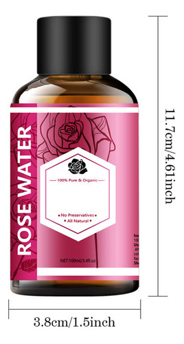 Spray De Agua Para Maquillaje Hidratante Rose Toner Para Muj