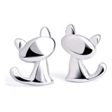 Hanfly Pendientes De Gato Pendientes De Plata De Ley 925 Pen