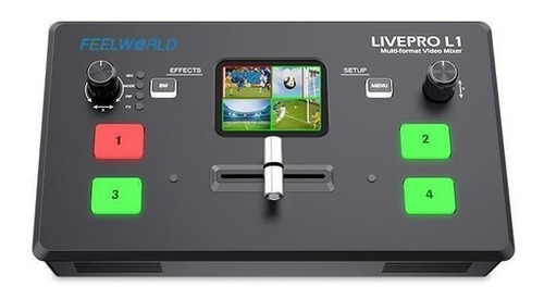 Video Switcher Mixer Livepro L1 Portatil Streaming 4 Hdmi