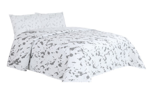 Cubrecama Verano Queen 230x250 Quilt Reversible + 2 Fundas