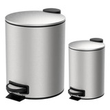 Lixeiras Para Banheiro Cozinha Inox Com Pedal 20l 3l Brinox