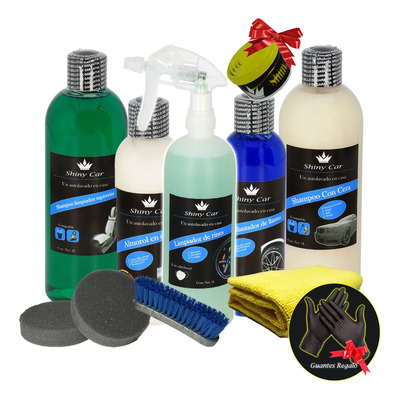 Kit Supremo Shiny Car Detallado Automotriz Profesional Biodegradable Espumante