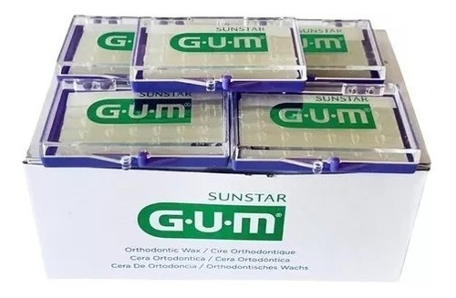 Cera Para Brackets Ortodoncia Gum Menta Y Aloe 10pz