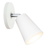 Lampara Aplique Pared Luz Led Cono Movil Moderno Apto E27 Color Blanco