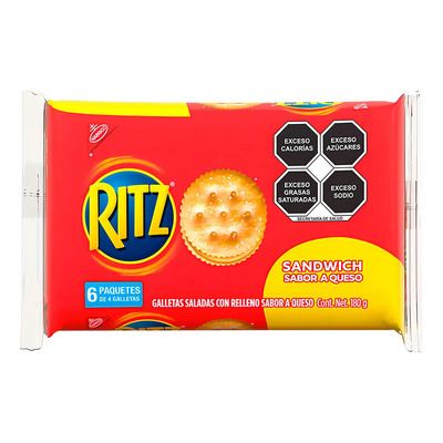 Galleta Ritz Sandwich Queso 180g | MercadoLibre