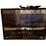 Antiguo Poster All Blacks Enmarcado Con Vidrio