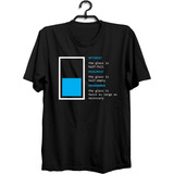 Playera Geek Programador Vaso Medio Vacio Medio Lleno M3273