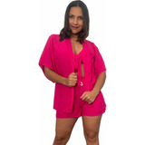 Conjunto Feminino Kimono 3 Peças